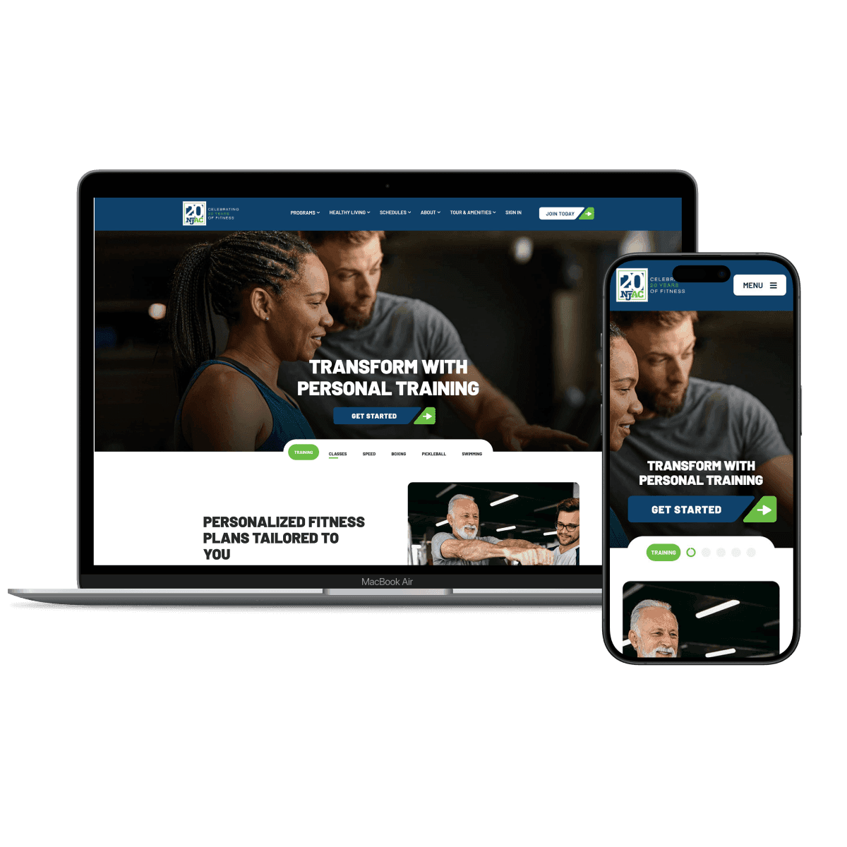 Integrated website design 