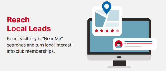 Boost visibility in “Near Me” searches and turn local interest into gym memberships. 